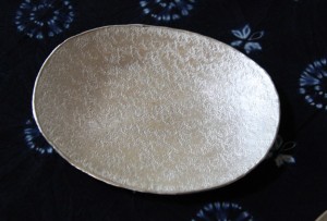 錫　楕円皿のコピー
