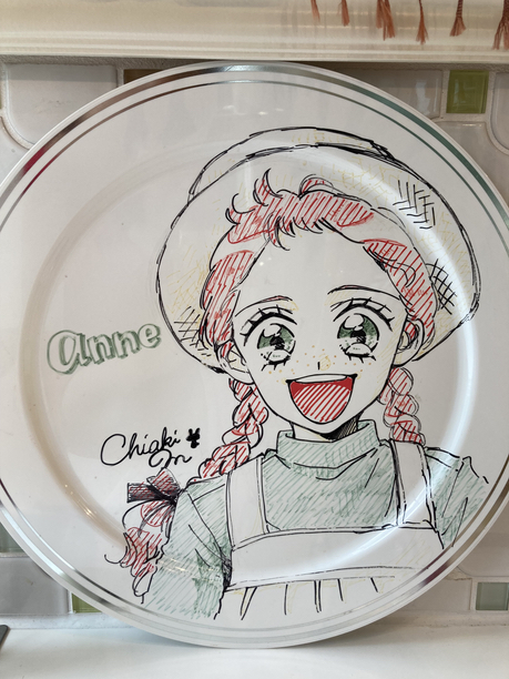 赤毛のアン　手書きイラストプレート