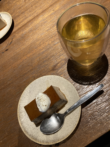 釜炒り茶とほうじ茶プリン